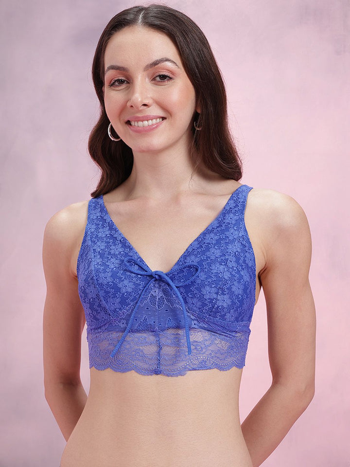DressBerry Floral Medium Coverage Lace Bra