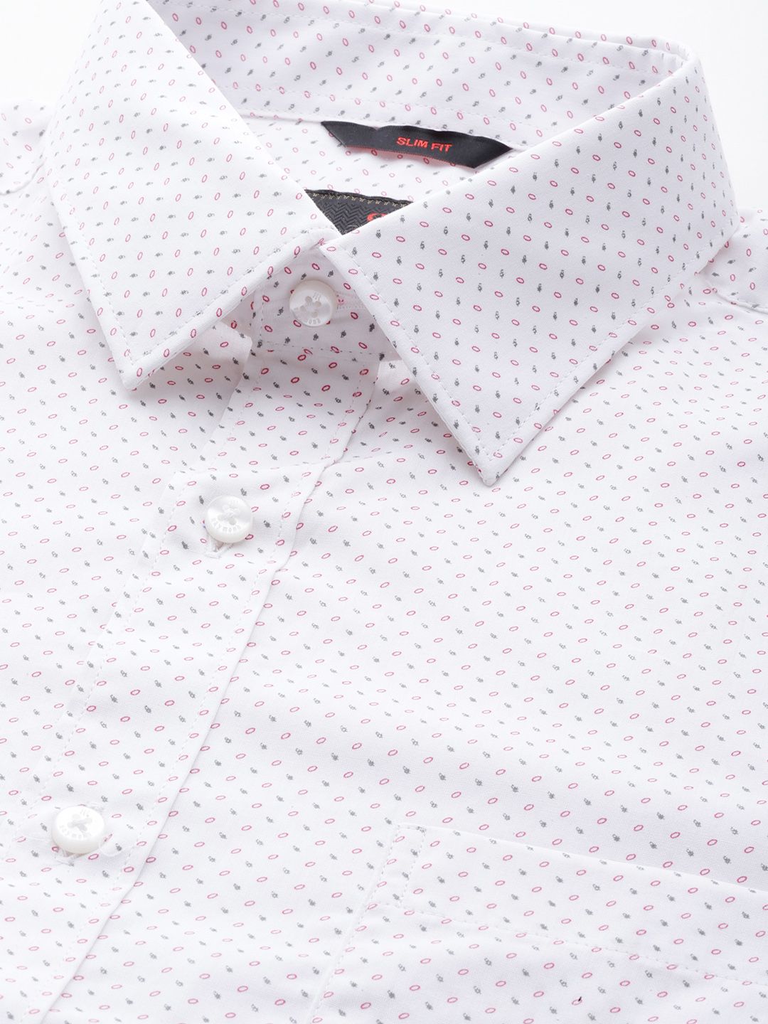 Raymond Men Pure Cotton Micro Ditsy Slim Fit Formal Shirt