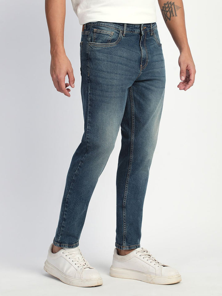 THE BEAR HOUSE Men Slim Fit Heavy Fade Jeans