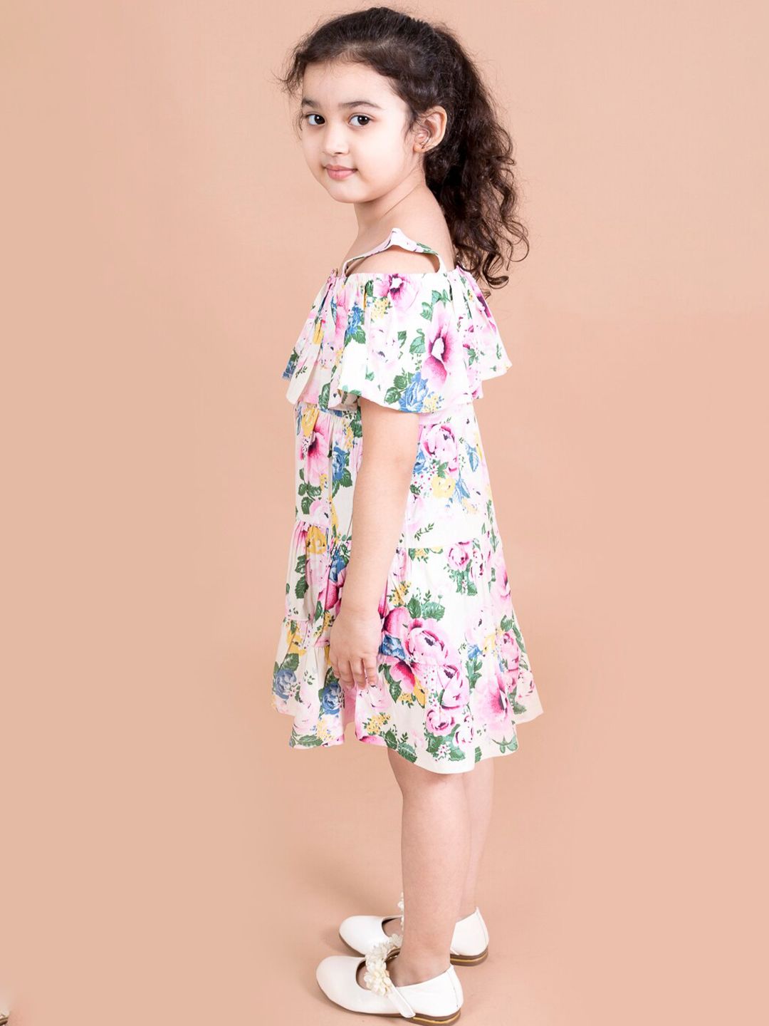 pspeaches Floral Printed  A-Line Dress