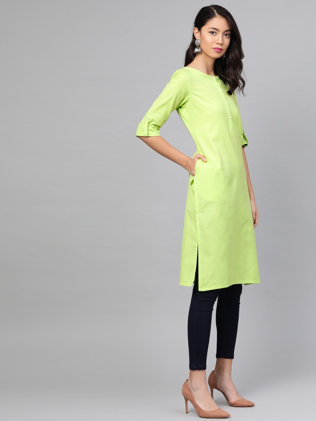 W Women Straight Cotton Kurta