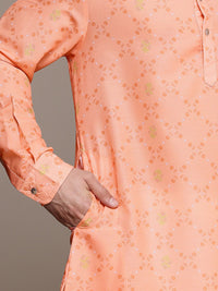 House of Pataudi Floral Printed Pathani Jashn Kurta