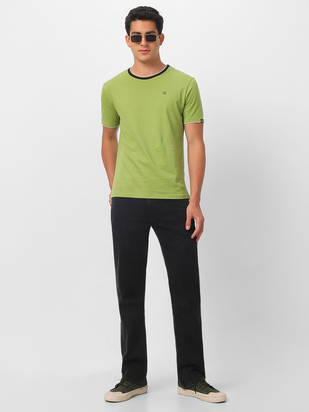 Urbano Fashion Round Neck Bio Finish Slim Fit Pure Cotton T-shirt