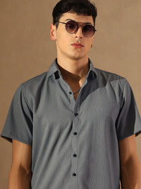 DENNISON Popcorn Textured Oversized Shirt