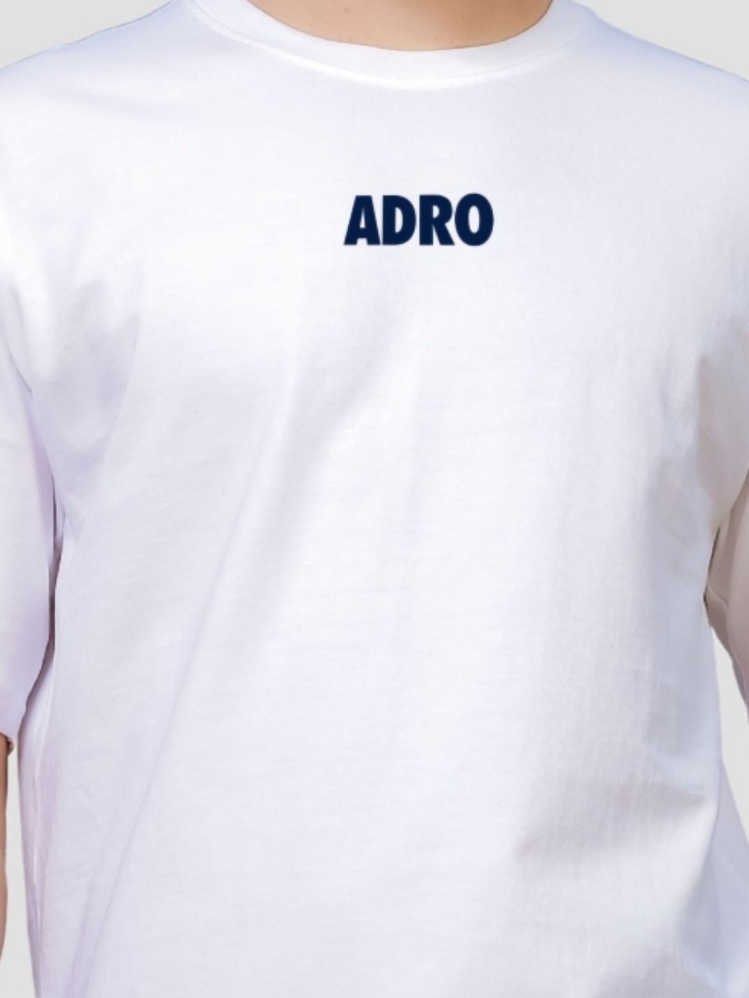 ADRO Lelaki Baju T-Shirt Bersaiz Besar Kapas Lengan Jatuh Bercetak Grafik