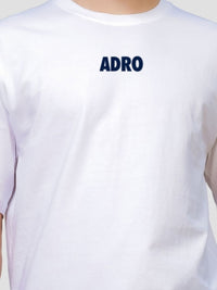 ADRO Lelaki Baju T-Shirt Bersaiz Besar Kapas Lengan Jatuh Bercetak Grafik