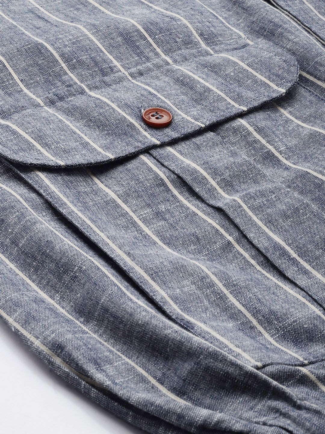 Mr Bowerbird Stand Collar Striped Bomber Jacket