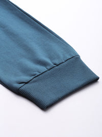 The Indian Garage Co Men Blue Solid Slim Fit Jogger