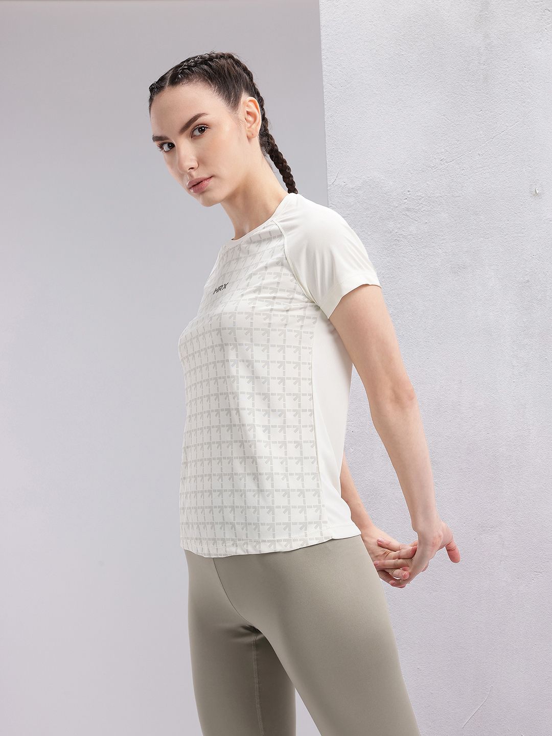 HRX by Hrithik Roshan Brand Logo Printed Rapid-Dry Running T-shirt