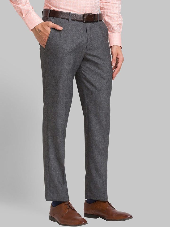 Park Avenue Men Slim Fit Plain Formal Trousers