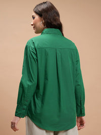 Tokyo Talkies Spread Collar Cotton Casual Shirt