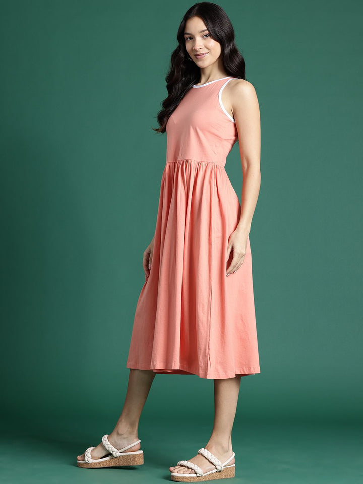 DressBerry A-Line Midi Pure Cotton Dress