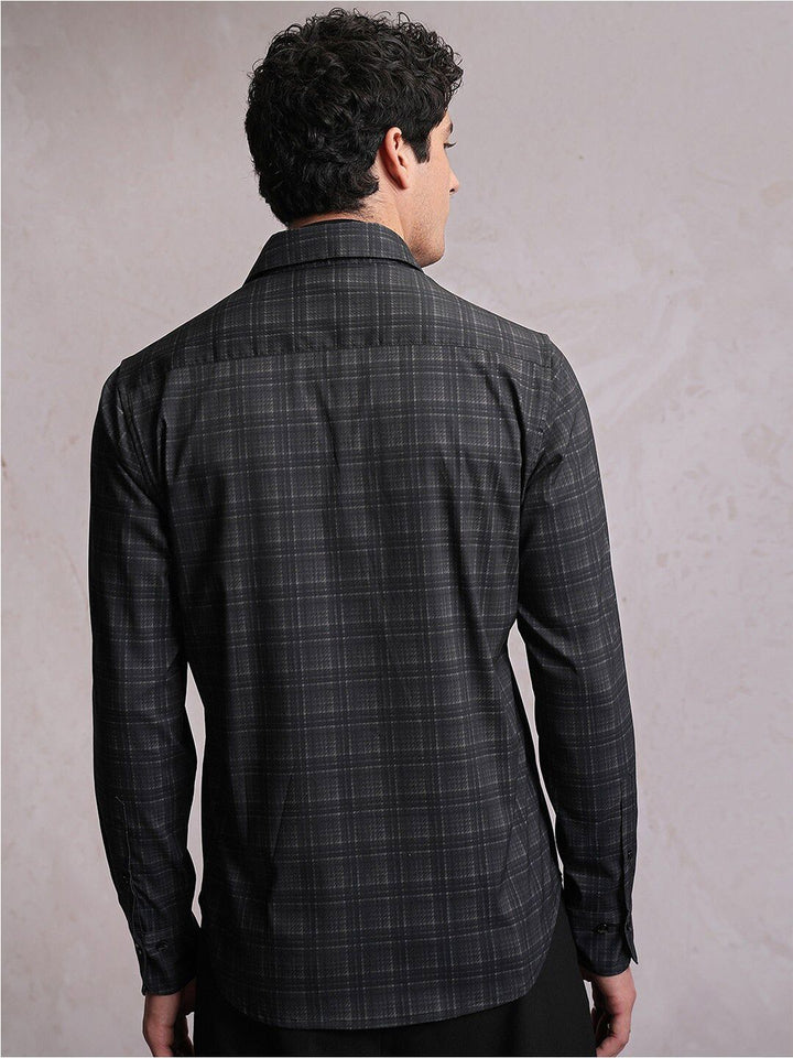 LOCOMOTIVE Luxe Satin Checked Shirt