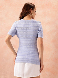 all about you Open Knit Top