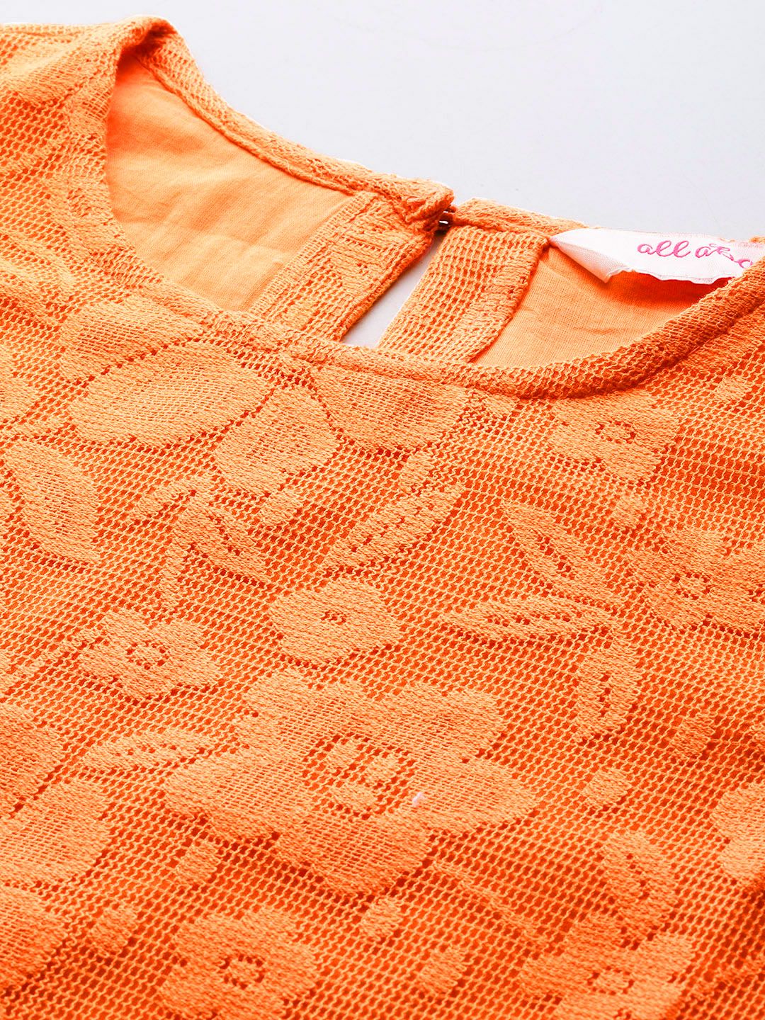all about you Pure Cotton Floral Lace A-Line Mini Dress
