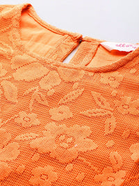 all about you Pure Cotton Floral Lace A-Line Mini Dress
