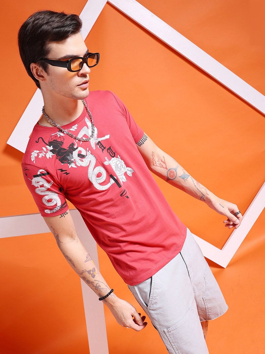 The Indian Garage Co Graphic Printed T-shirt