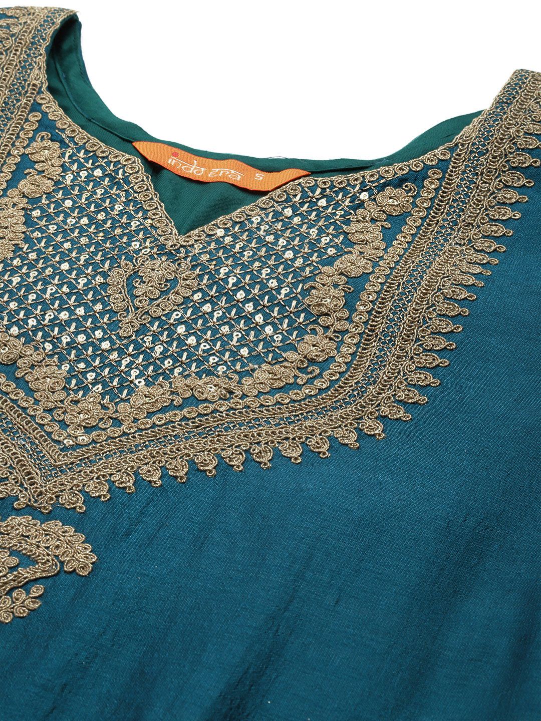Indo Era Women Embroidered Regular Kurta with Trousers & Dupatta