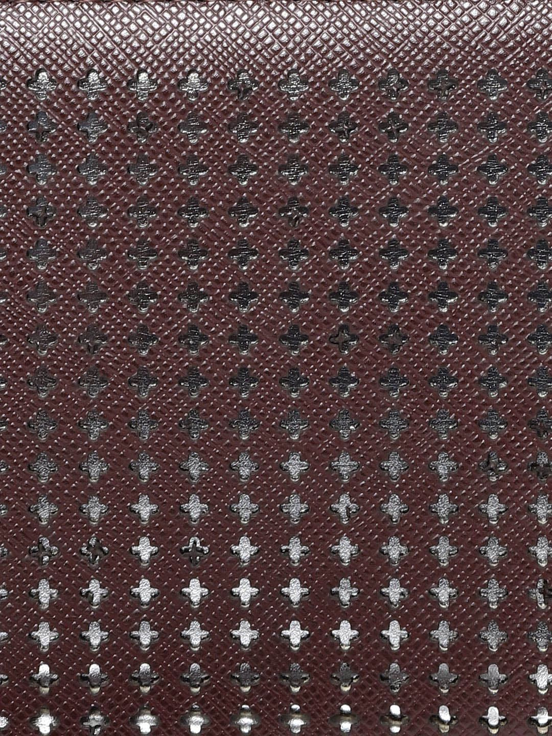 Lisa Haydon for Lino Perros Women Burgundy Solid Zip Around Wallet