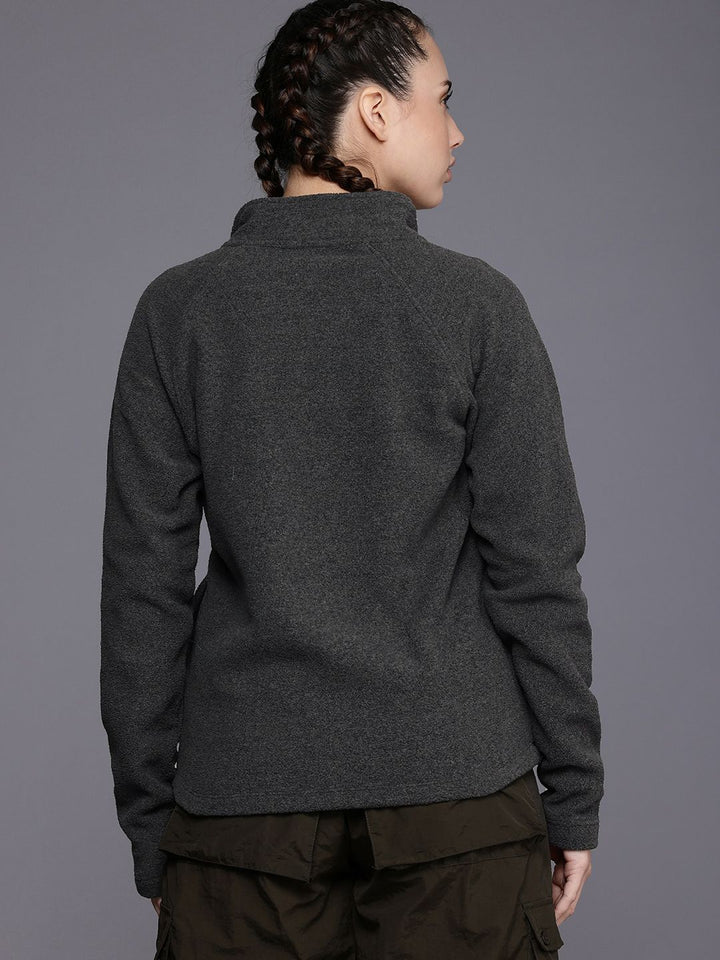 HRX by Hrithik Roshan Open Front Fleece Sweatshirt