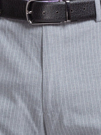 Park Avenue Men Striped Slim Fit Formal Trousers