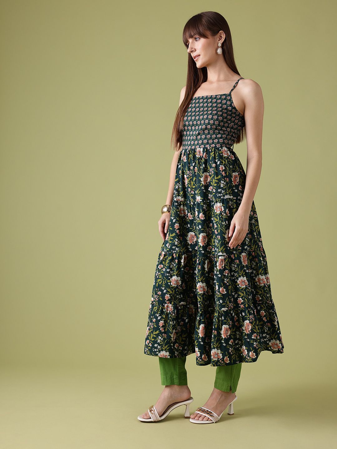 Anouk Floral Printed Pure Cotton Kurta