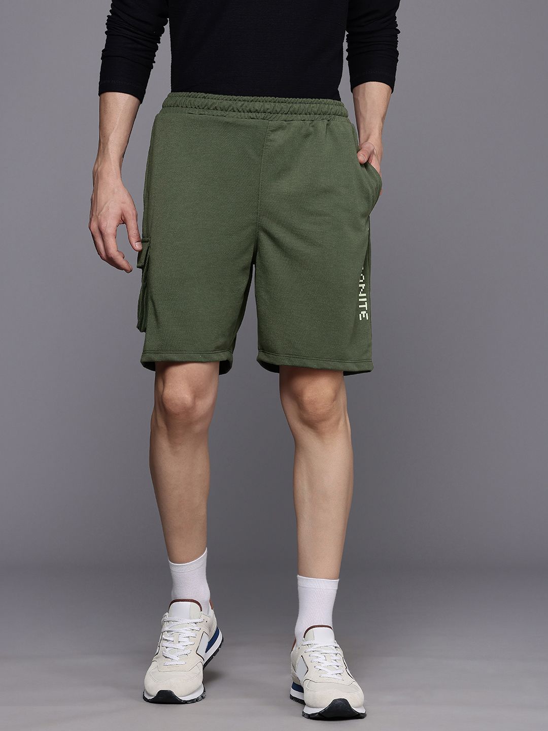 HRX by Hrithik Roshan Men Typography Printed Shorts