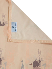 Moda Rapido X KLOTTHE Orange & Brown Floral 400 TC King Bedsheet with 2 Pillow Covers