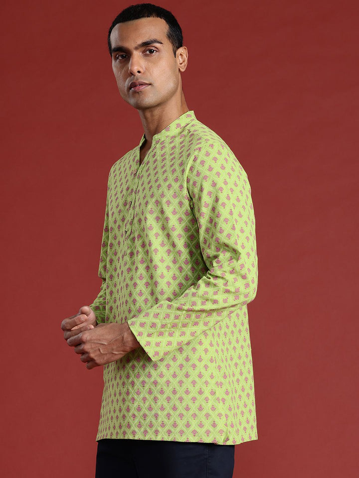 Anouk Basant Bahaar Cotton Linen Printed Straight Kurta