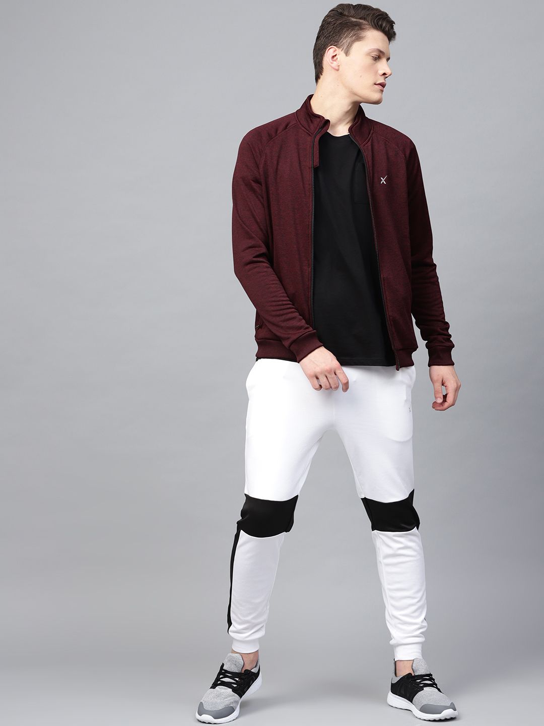 HRX by Hrithik Roshan Men Maroon Training Rapid Dry Solid Sweatshirt