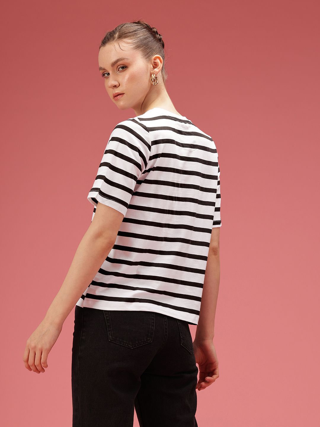 DressBerry Pure Cotton Striped T-shirt