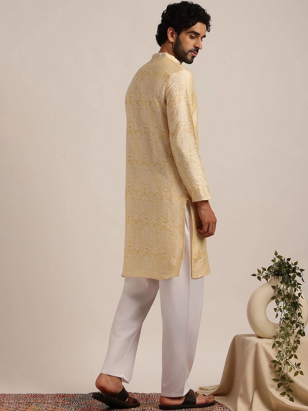 Anouk Men Self Design Kurta
