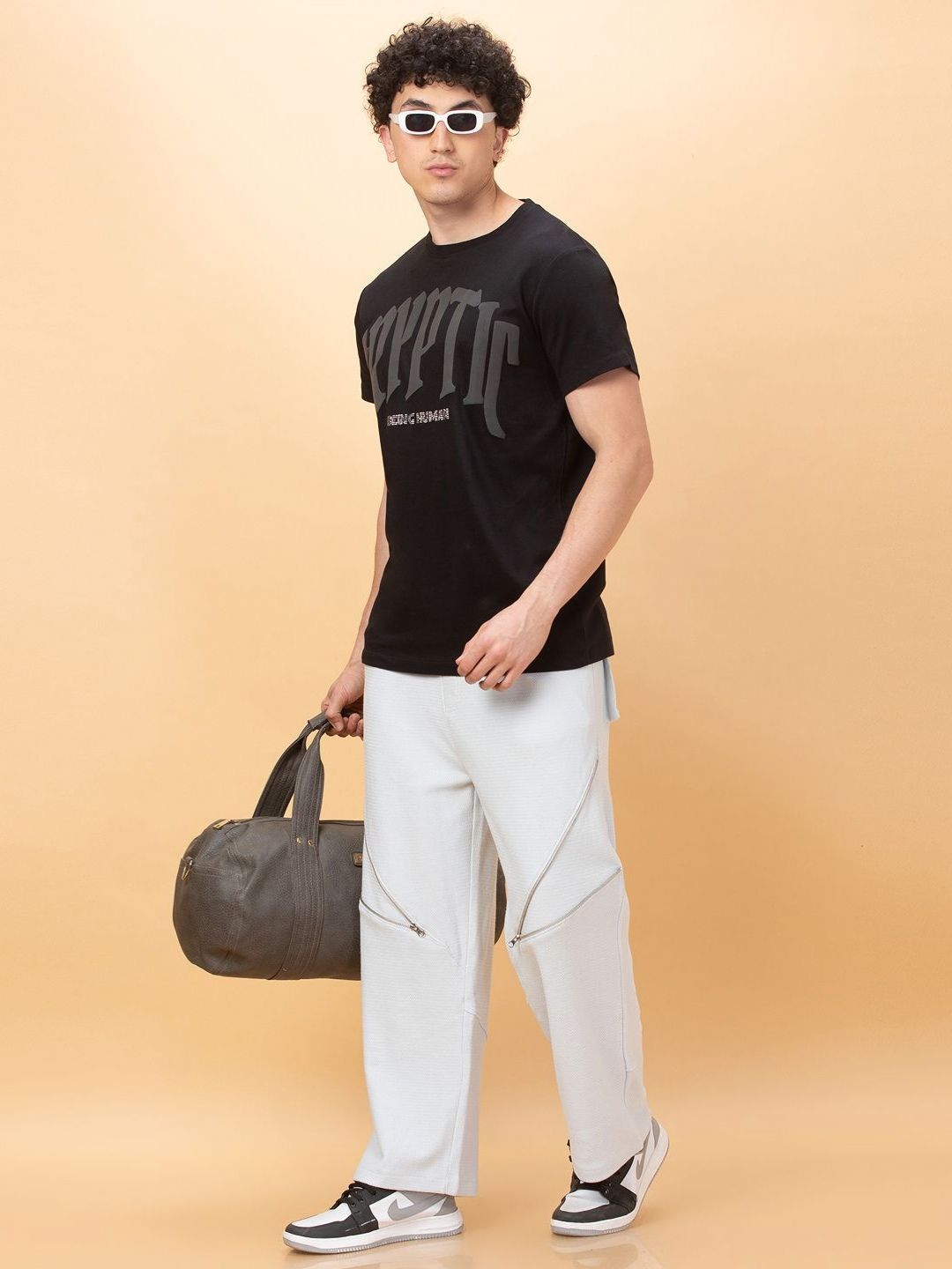 Being Human Men Typography Colourblocked Applique T-shirt