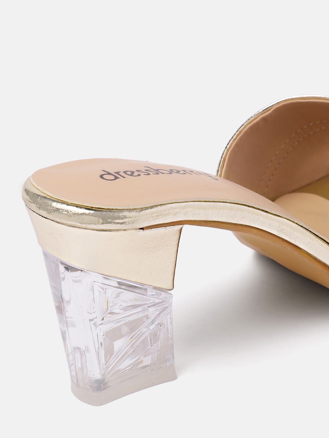 DressBerry Embellished Party Block Heel
