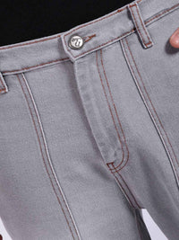 The Indian Garage Co Men Baggy Relaxed Fit Mid Rise Cotton Jeans