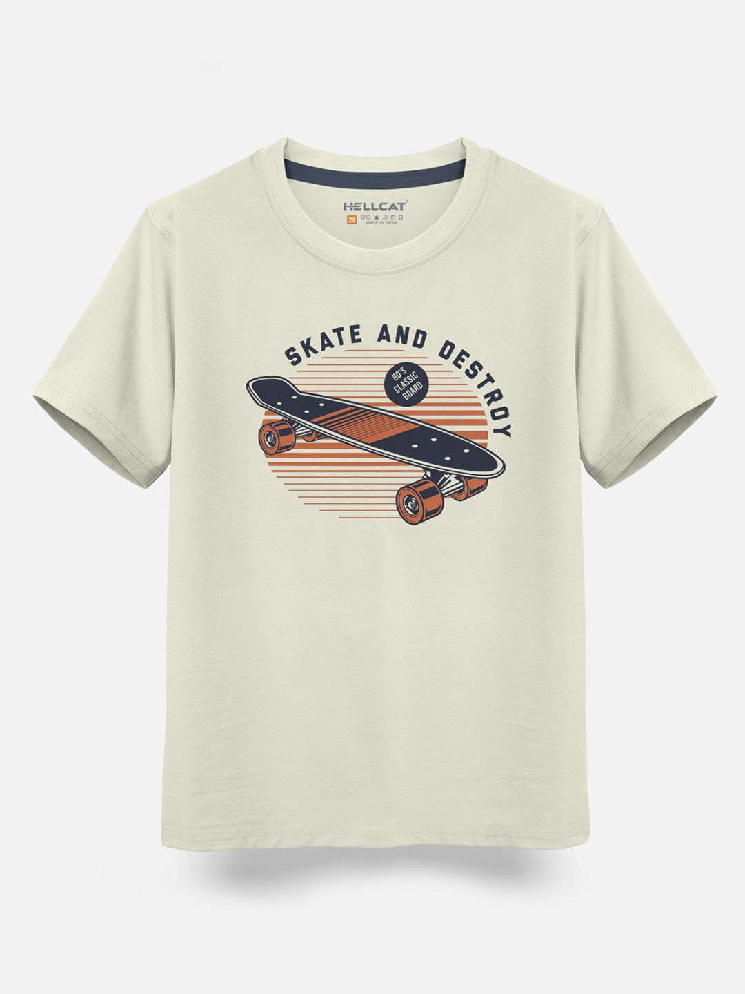 HELLCAT Boys Pack Of 3 Printed Cotton T-shirt