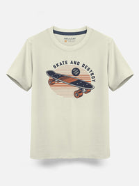 HELLCAT Boys Pack Of 3 Printed Cotton T-shirt