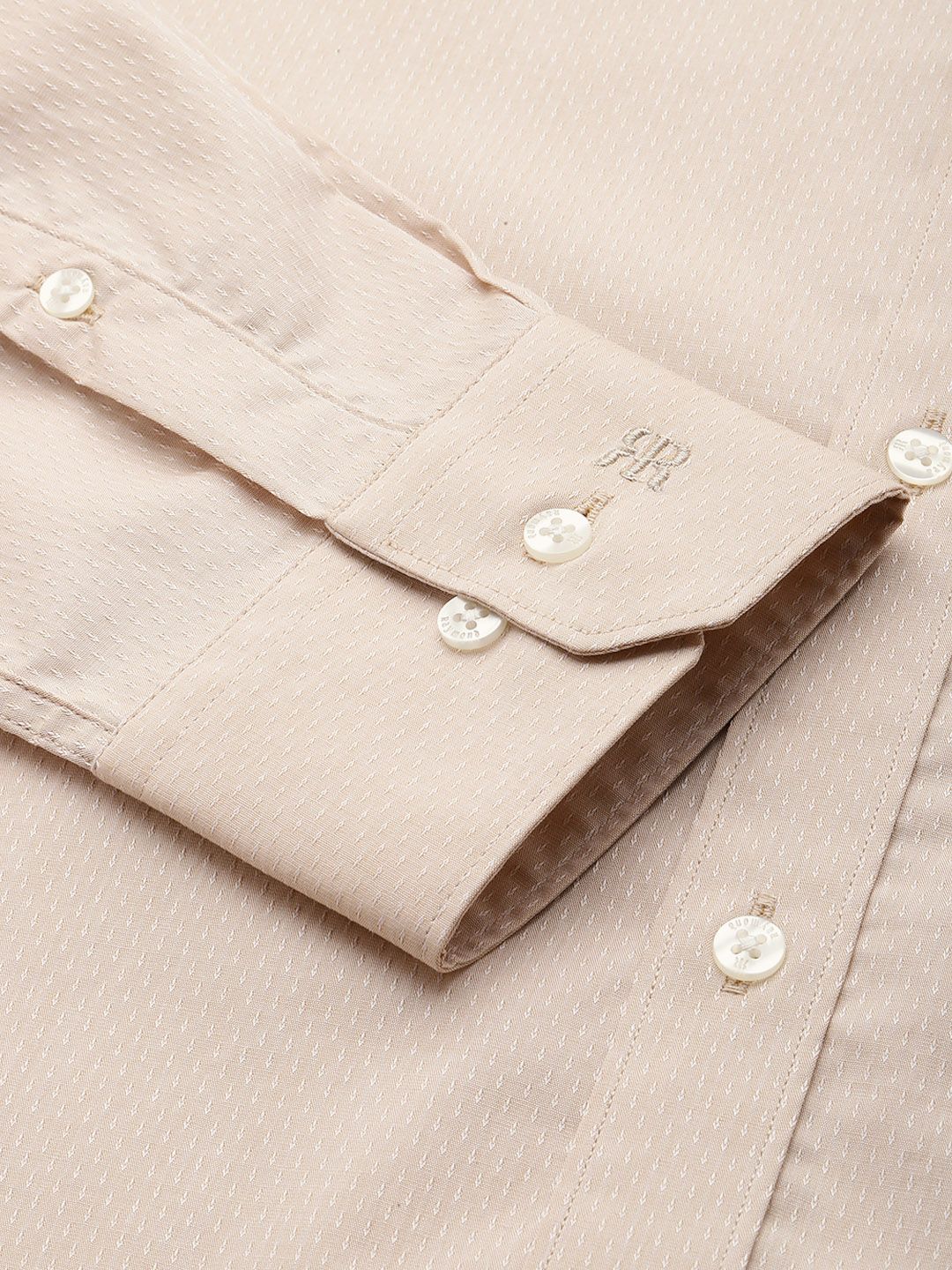Raymond Textured Self Design Pure Cotton Formal Shirt