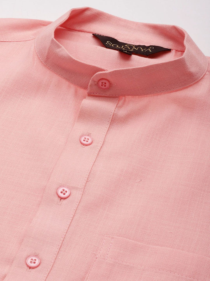 SOJANYA Mandarin Collar Pastel Kurta