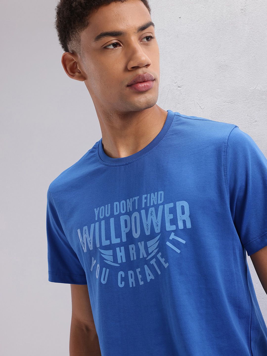 HRX by Hrithik Roshan Typography Printed Training T-shirt