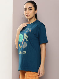 DILLINGER Graphic Printed Oversized Pure Cotton T-Shirt