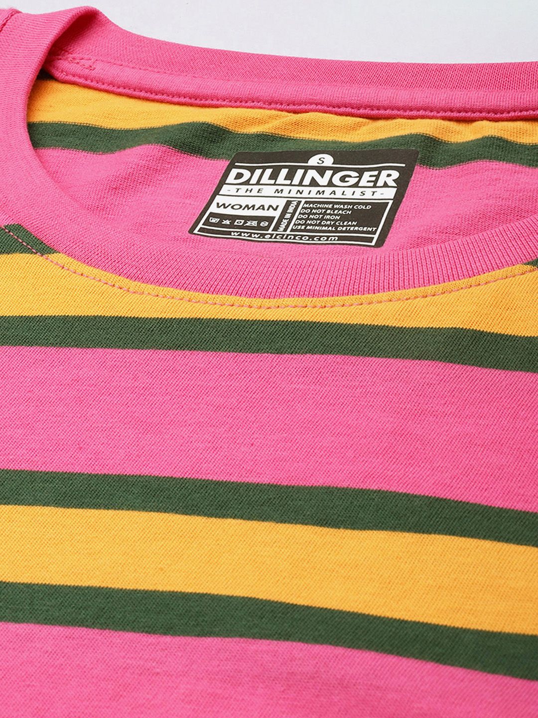 Dillinger Womens Short Sleeve Boxy Regular Yarn Dyed Tshirt
