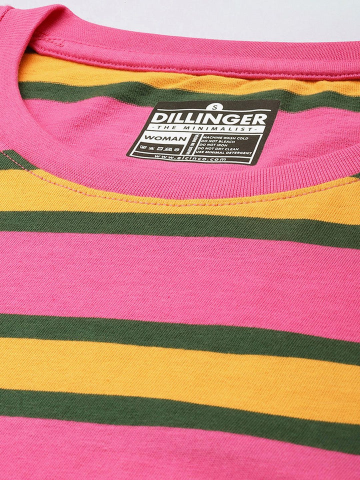 Dillinger Womens Short Sleeve Boxy Regular Yarn Dyed Tshirt