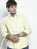 The Indian Garage Co Pure Cotton Slim Fit Checked Casual Shirt