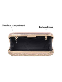 Metro Embellished Box Clutch