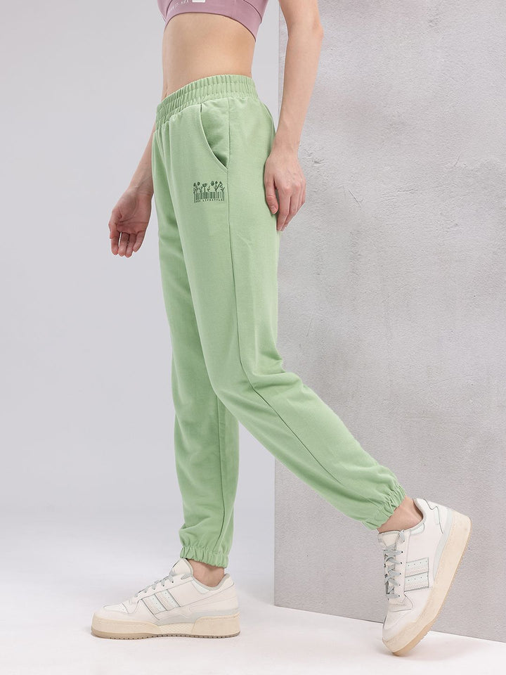 HRX by Hrithik Roshan Women Printed Detail Mid-Rise Lifestyle Joggers