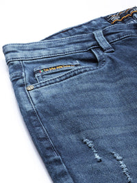 The Indian Garage Co Men Blue Slim Fit Stretchable Jeans