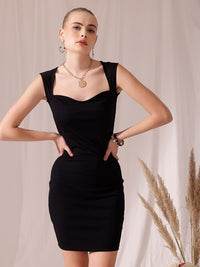 STREET 9 Sweetheart Neck Sleeveless Bodycon Dress