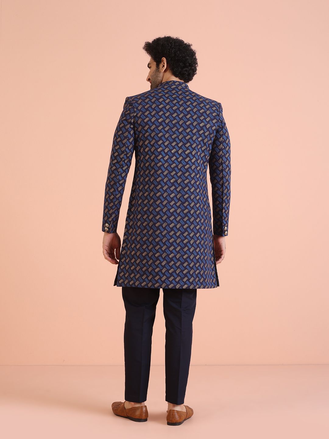 Set KiM Reka Bentuk Kuasa Diri Indowestern Sherwani Set