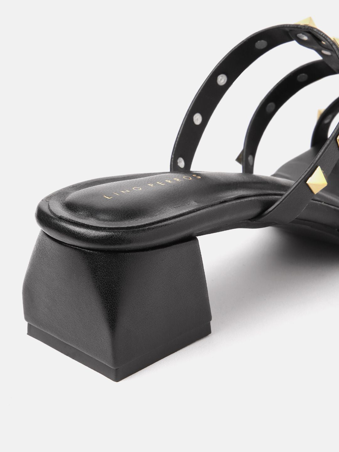 Lino Perros Studded Block Heel